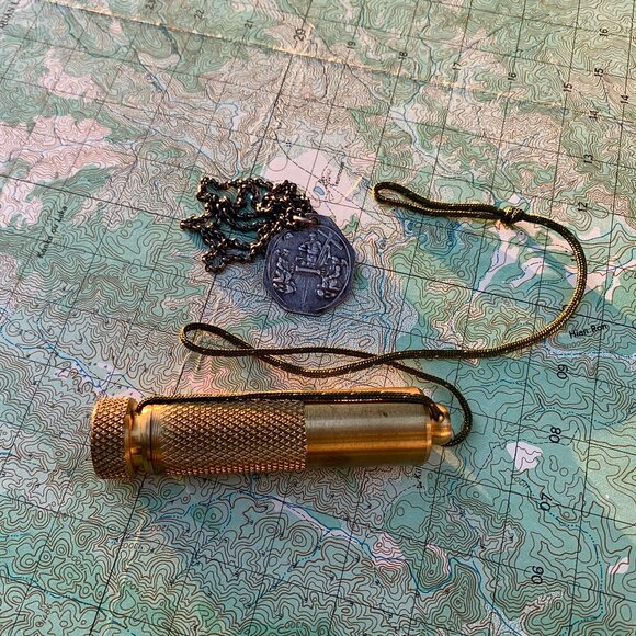 The Best Made Co brass capsule match case with compass - Picture 7 of 12